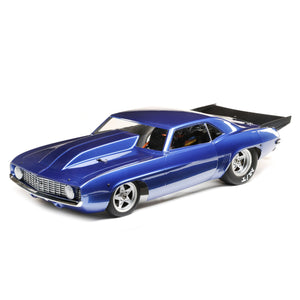 LOS03035T2 1/10 '69 Camaro 22S 2WD No Prep Drag Car Brushless RTR, Blue