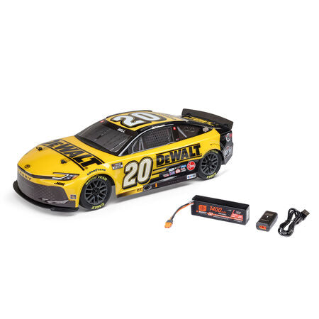 Losi 1/12 NASCAR RC Racecar Christopher Bell No. 20 DeWalt 2025 Toyota Camry