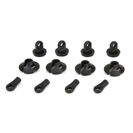 LOS253006 Spring Cups/Clips/Shock Ends (2): MTXL/DBXL-E/DBXL 2.0