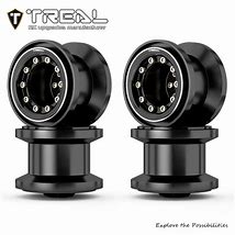 Treal Hobby 7075 Aluminum Beadlock Wheels for Traxxas® TRX-4MT™ (Black/Red) (4)