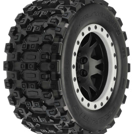 PRO1013113 1/5 Badlands MX43 Pro-Loc F/R X-MAXX MTD 24mm Blk/Gry Impulse (2)