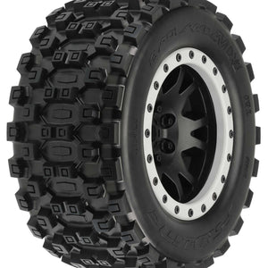 Pro-Line 1/5 Badlands MX43 Pro-Loc F/R X-MAXX MTD 24mm Blk/Gry Impulse (2)