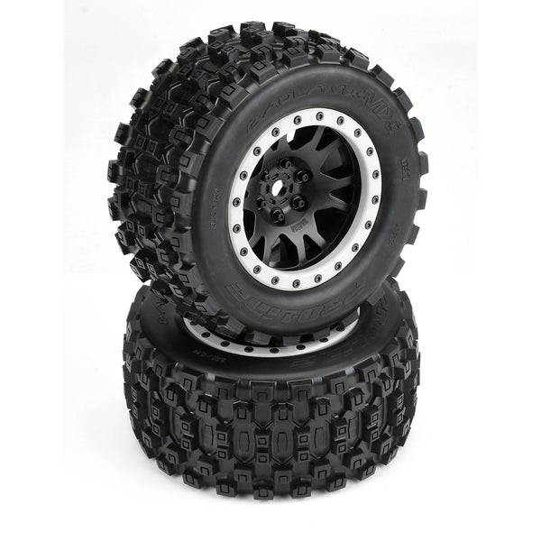 Pro-Line 1/5 Badlands MX43 Pro-Loc F/R X-MAXX MTD 24mm Blk/Gry Impulse (2)