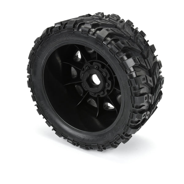 Pro-Line 1/6 Masher X HP BELTED F/R 5.7” Tires MTD 24mm Blk Raid 8x48 Hex (2)