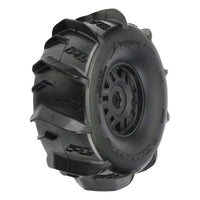 Pro-Line 1/7 Dumont Fr/Rr Sand/Snow Mojave Tires Mounted 17mm Blk Whls (2)