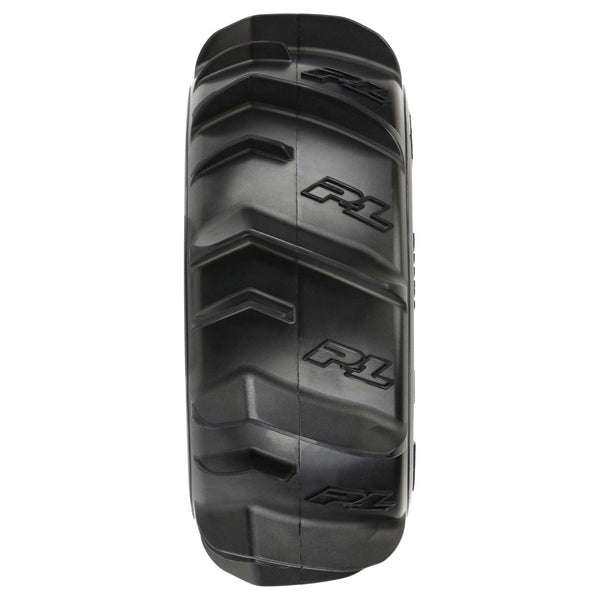 Pro-Line 1/7 Dumont Fr/Rr Sand/Snow Mojave Tires Mounted 17mm Blk Whls (2)