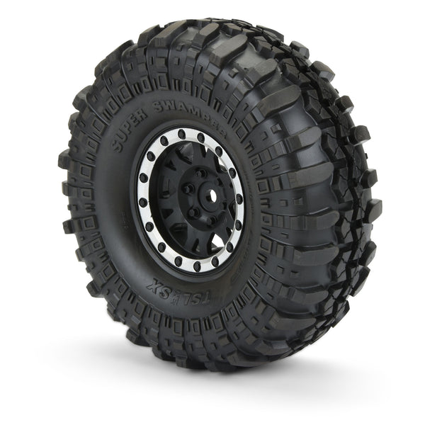 Pro-Line 1/10 Interco Spr Swmpr XL G8 F/R 1.9" MTD 12mm Blk/Slvr Impulse (2)