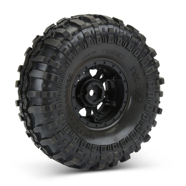 Pro-Line 1/10 Interco Spr Swmpr XL G8 F/R 1.9" MTD 12mm Blk/Slvr Impulse (2)