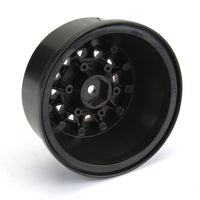 Pro-Line 1/10 Raid Bead-Loc Fr/Rr 2.2"/3.0" 12 & 14mm SC Wheels (2) Red/Black