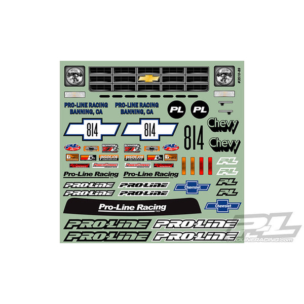 Pro-Line 1/10 1978 Chevy C-10 Race Truck Clear Body: Short Course