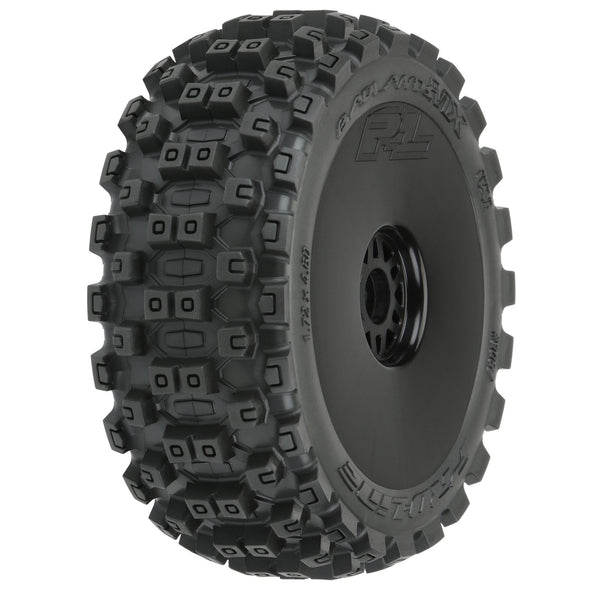 Proline 1/8 Badlands MX M2 Front/Rear Buggy Tires Mounted 17mm Black (2)