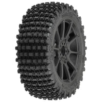 Pro-Line 1/8 Gladiator M2 Fr/Rr Buggy Tires Mounted 17mm Black Mach 10 (2)