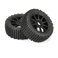 Pro-Line 1/8 Gladiator M2 Fr/Rr Buggy Tires Mounted 17mm Black Mach 10 (2)