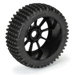 1/8 Gladiator M2 Fr/Rr Buggy Tires Mounted 17mm Black Mach 10 (2)