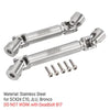 INJORA Steel F/R Center Drive Shafts for SCX24 C10 JLU Bronco Base Camp 4Runner Silver