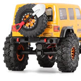 Injora Aluminum Rear Bumper with Lights for SCX24 Jeep Wrangler JLU