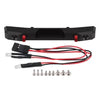 Injora Aluminum Rear Bumper with Lights for SCX24 Jeep Wrangler JLU