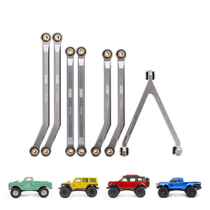 INJORA 7pcs High Clearance Chassis Links for SCX24 C10 JLU Bronco Base Camp