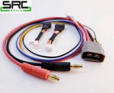 SONRC TRX ID Compatible Charger Lead 2S-4S to 4mm Banana