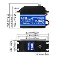 INJORA 75KG Super Torque Digital Servo for 1/5 RC Car BAJA RC Truck Parts