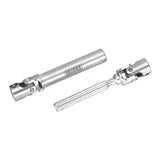 INJORA Steel F/R Center Drive Shafts for SCX24 C10 JLU Bronco Base Camp 4Runner Silver