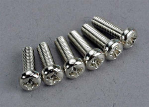 Traxxas screws, 3x10mm roundhead machine (6)