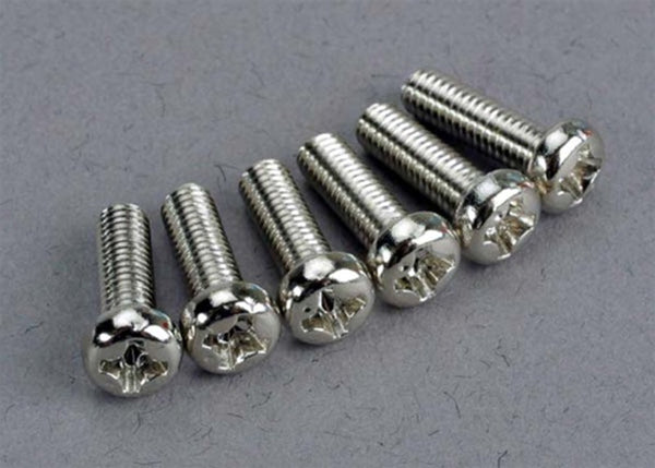 Traxxas Screws, 3x10mm Roundhead Machine (6)