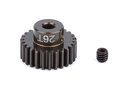 Team Associated FT Aluminum Pinion Gear, 26T 48P, 1/8" shaft
