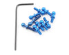 Team Associated FT Alum. Ball Studs (Blue)