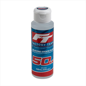 Team Associated 50Wt Silicone Shock Oil, 4oz Bottle (650 cSt)