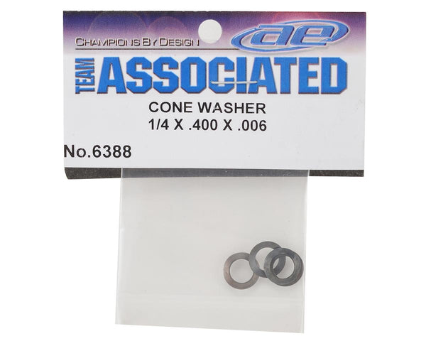 Team Associated 1/4 x 400 x .006 Cone Washer (4)