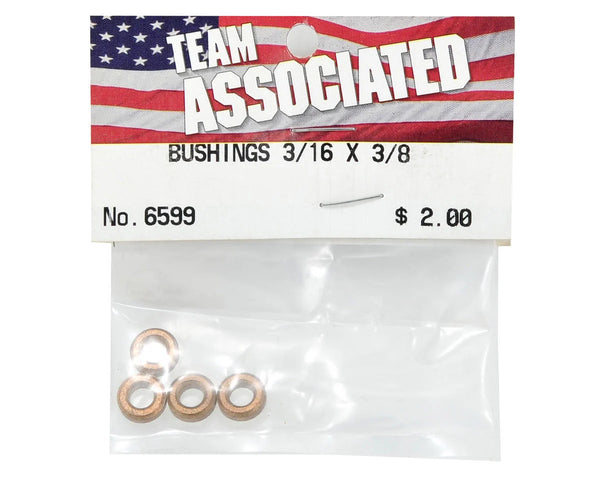Team Associated 3/16x3/8" Bushing Set (4)