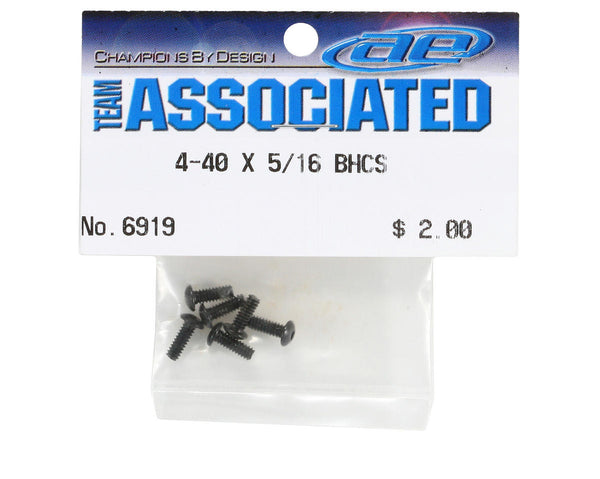 Team Associated 4-40 X 5/16 BHCS (6)