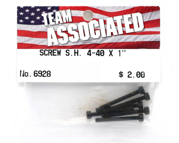 Team Associated 4-40 x 1" Cap Head Screw (6)