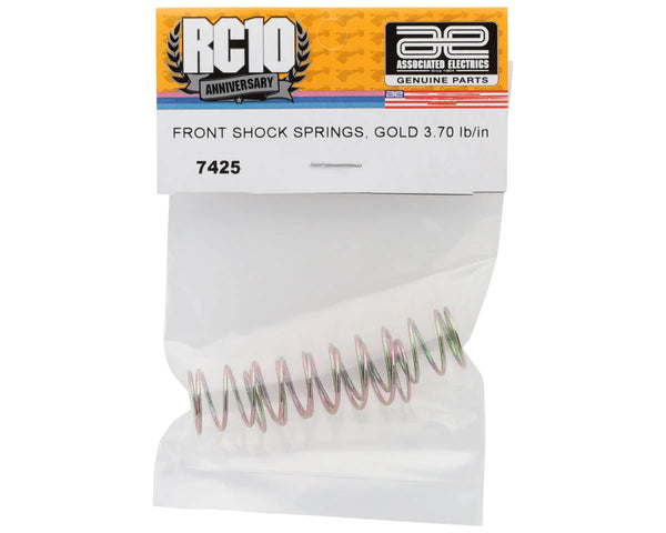 Team Associated Front Shock Springs (3.70lb/Gold) (2)