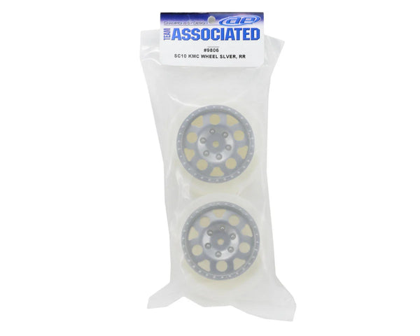 Team Associated SC10 KMC Wheel, Silver, RR