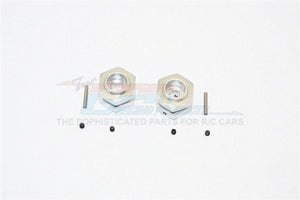 Aluminium Wheel Hex Adapter 12mm Convert To 17mm 7mm Offset With 17mm Lock Nut Demo Car Install On Rear To Confirm 2pcs set
