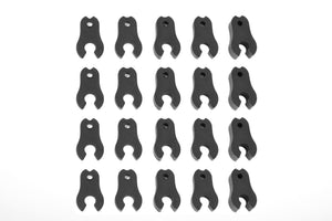 Team Corally Caster Clips Set - 1 to 4.5mm - 1 Set: Dementor, Kronos,