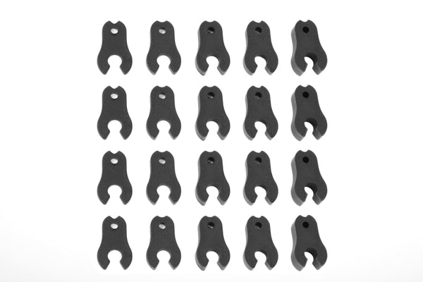 Team Corally Caster Clips Set - 1 to 4.5mm - 1 Set: Dementor, Kronos,