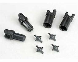 Traxxas Drive-Shafts, Telescopic (Ext. Splined) (2)   (Int. Splined) (2) Met. U-Joints (4)