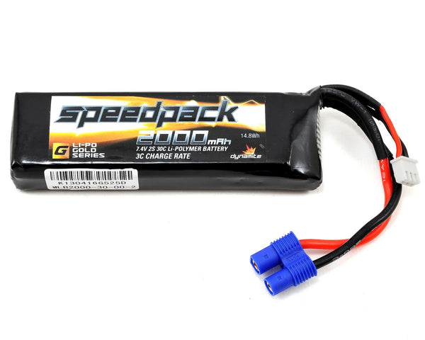 Dynamite Speedpack 2000mah 7.4v 2s 30c Lipo Battery