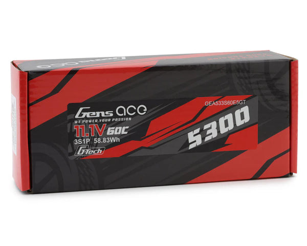 Gensace LiPo G-Tech 5300mAh 11.1V 60C 3S1P EC5 Hardwired Case