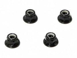 HPIZ682 Flanged Lock Nut M5 (Black/4pcs)