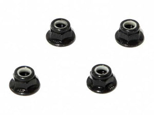 HPI Flanged Lock Nut M5 (Black/4pcs)
