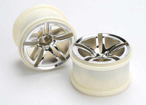 Traxxas Wheels Twin Spoke Chrome 2.8 Front