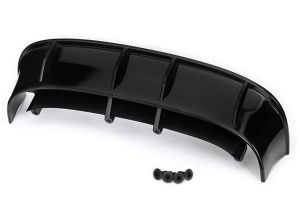 Traxxas Ford Fiesta ST Rally Black Rear Wing with Screws