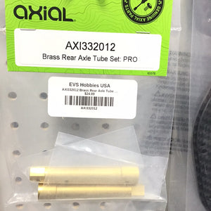 Axial Brass Rear Axle Tube Set (82g): PRO