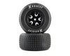 Losi Hoosier Tires, Medium, Mounted, Black, Left/Right (2): 22S DLM