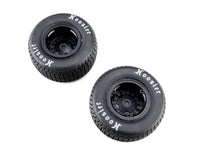 Losi 22S Dirt Late Model Hoosier 1/10 Pre-Mounted Tires (Black) (2) (Soft) (Front/Rear)