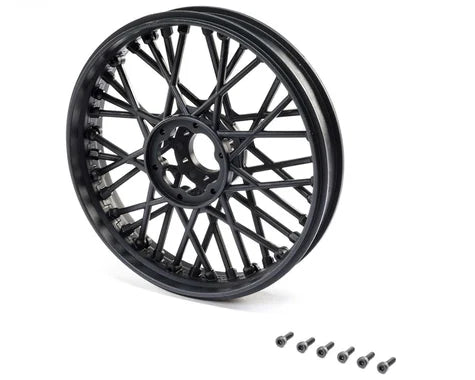 Losi Front Wheel Set, Black: PM-MX